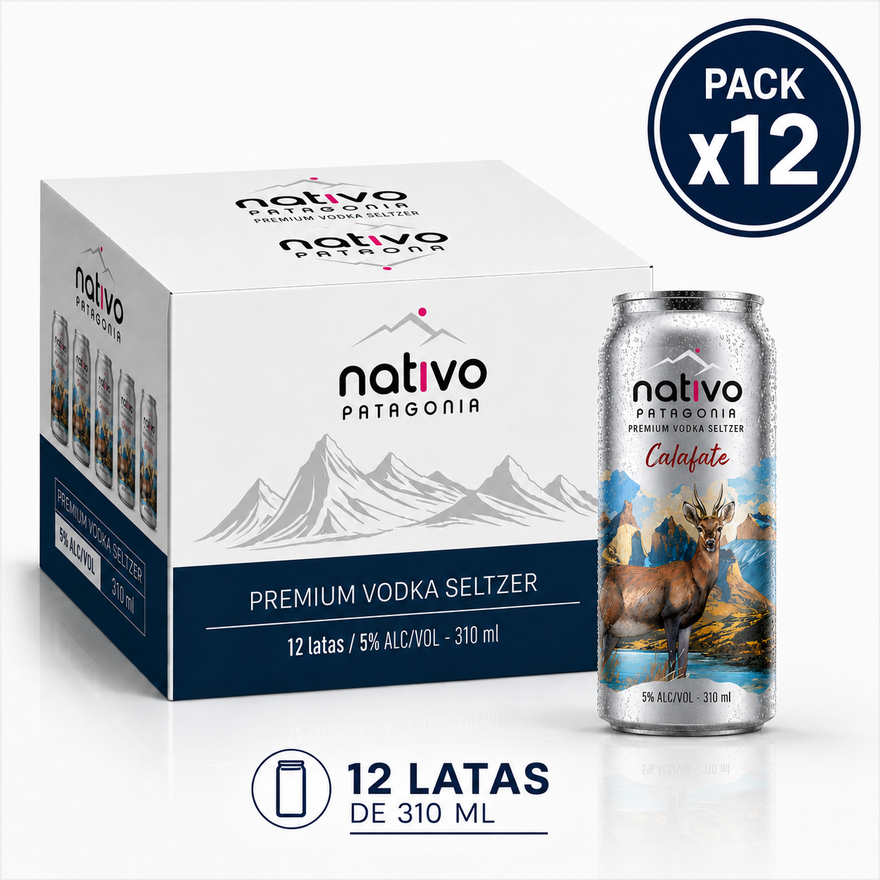 Calafate Vodka Seltzer 12 x 310 ml