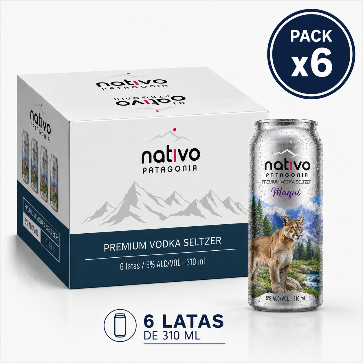 Maqui Vodka Seltzer 6 x 310 ml